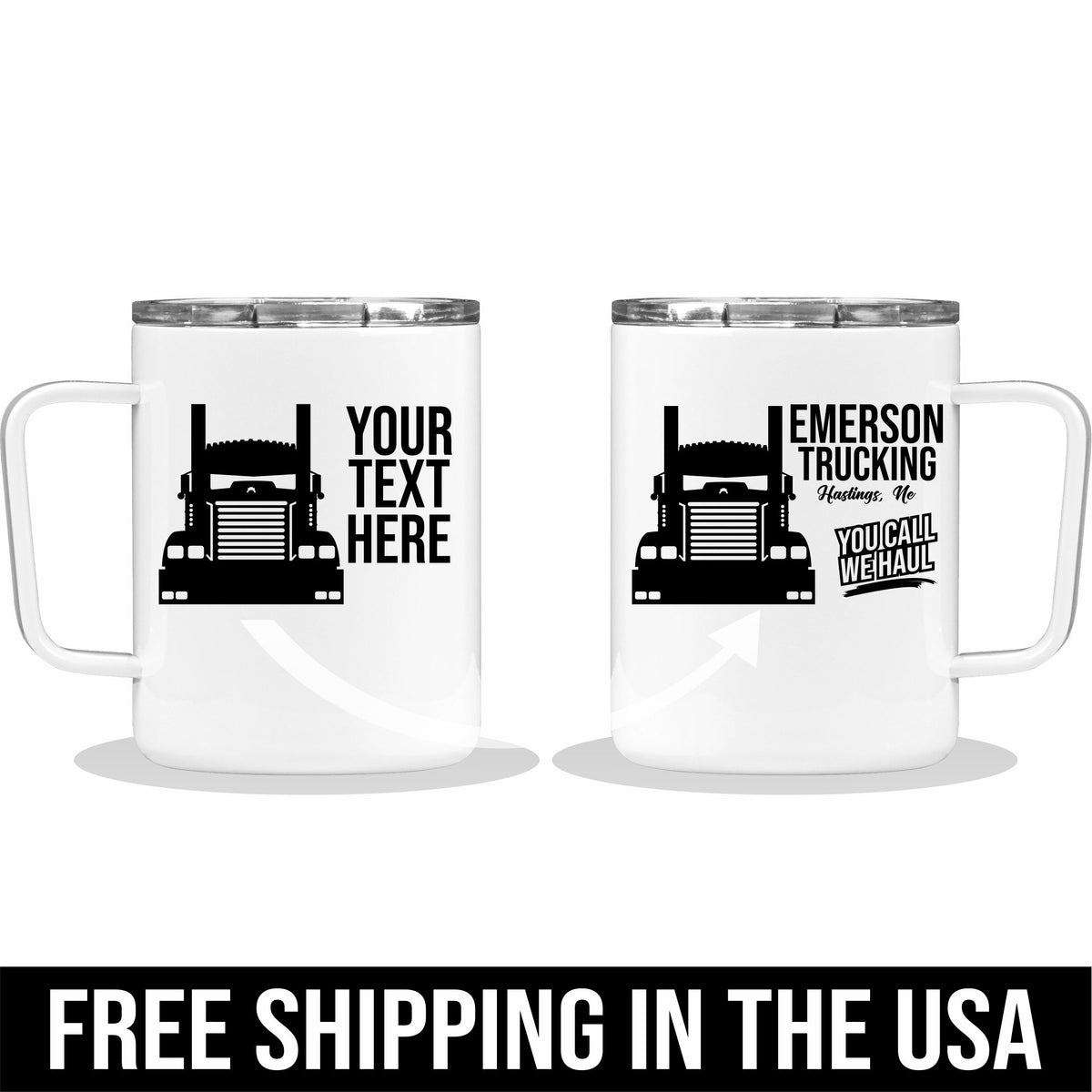 KW 900 Your Text Here Insulated Coffee Mug Free Shipping