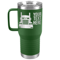 KW Your Text Here 20oz Handle Tumbler Free Shipping