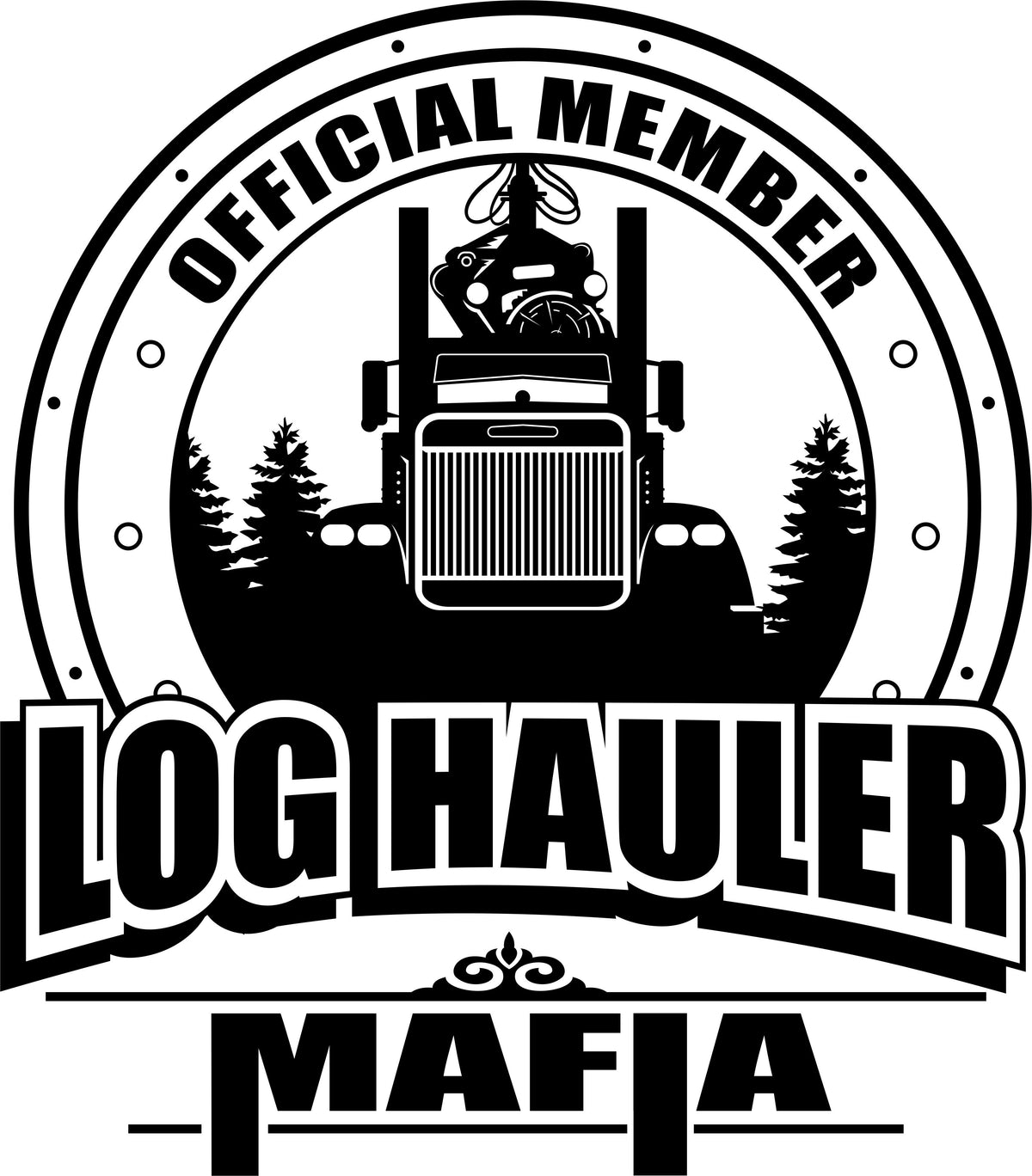 Log Hauler Mafia Freightshaker Vinyl Decal Free Shipping