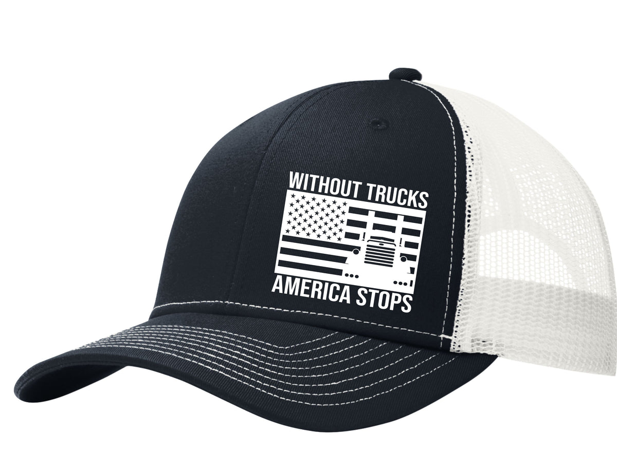 Without Trucks America Stops Pete Snapback Hat Free Shipping