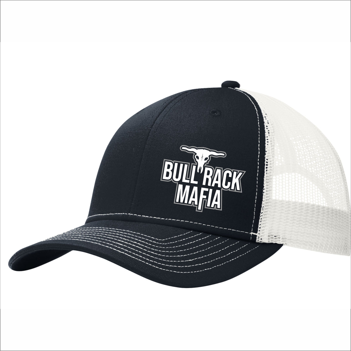 Bull Rack Mafia 6 Panel Mesh Back Hat Free Shipping