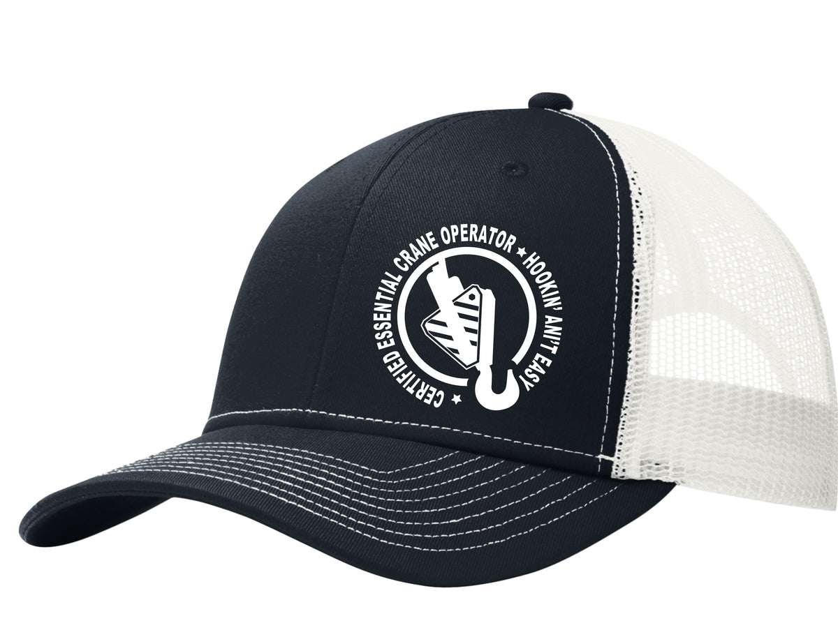 Certified Essential Crane Operator Mesh Back Hat Free Shipping