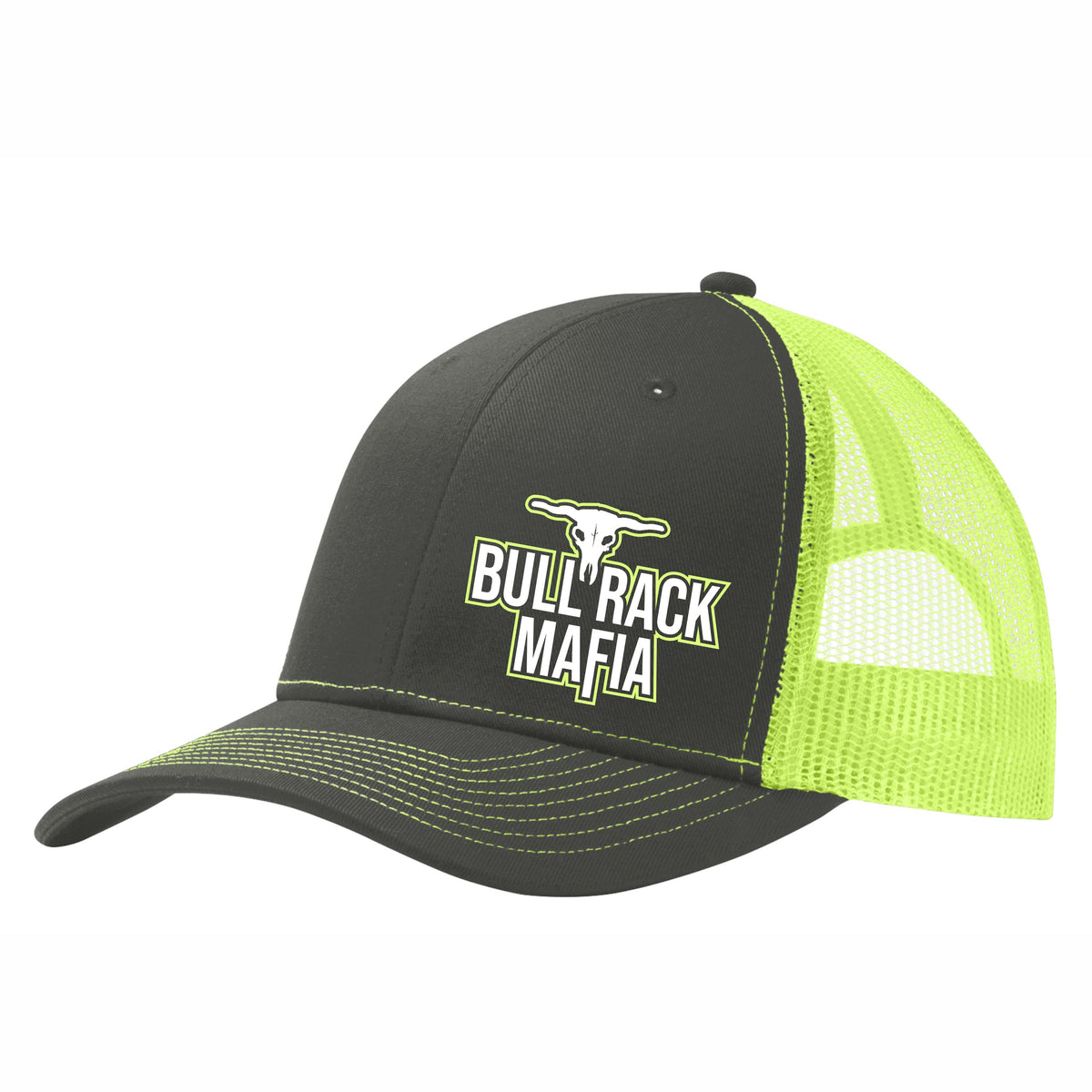 Bull Rack Mafia 6 Panel Mesh Back Hat Free Shipping