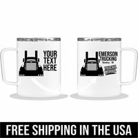 Pete 379 Your Text Here Insulated 10oz Coffee Mug Free Shipping