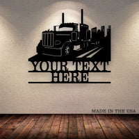 Pete 389 City Your Text Here Metal Wall Art Free Shipping