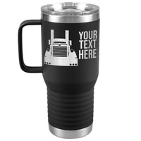 Pete Your Text Here 20oz Handle Tumbler