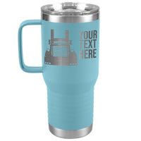 Pete Your Text Here 20oz Handle Tumbler Free Shipping