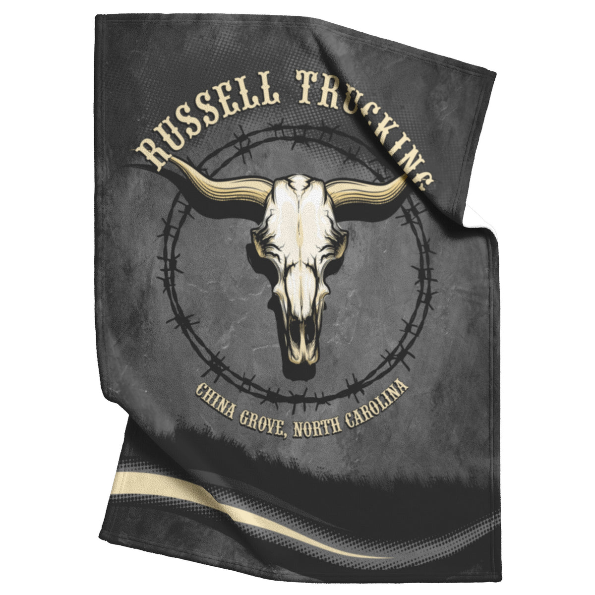 Russell Trucking Fleece Blanket