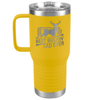 The Best Buckin' Dad Ever - 20oz Handle Tumbler - Free Shipping