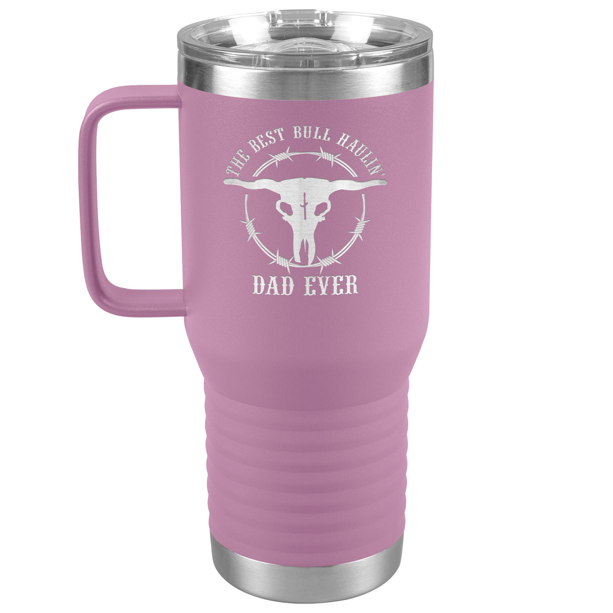 The Best Bull Haulin' Dad Ever - 20oz Handle Tumbler - Free Shipping