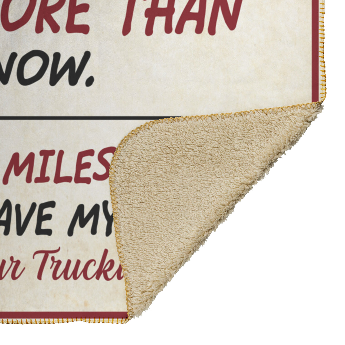 To My Favorite Seat Cover - Blanket - Peterbilt Dump Truck - Free Shipping