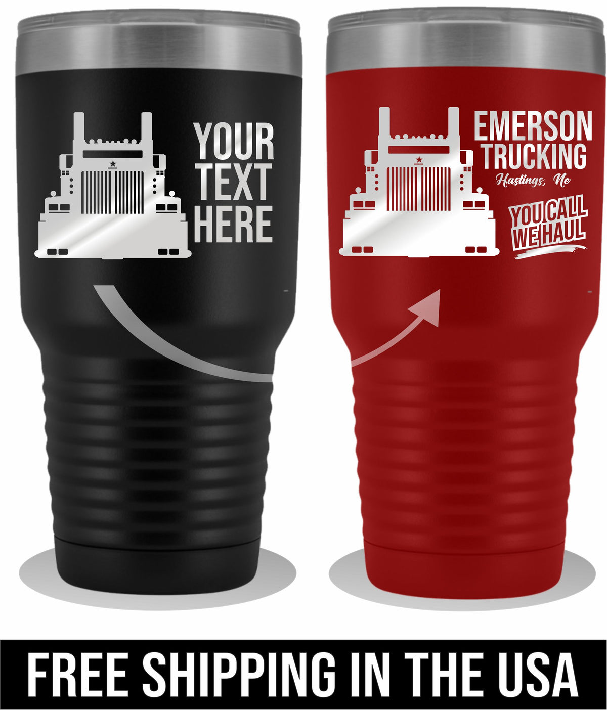 Western Star Your Text Here 30 Tumbler Free Shipping