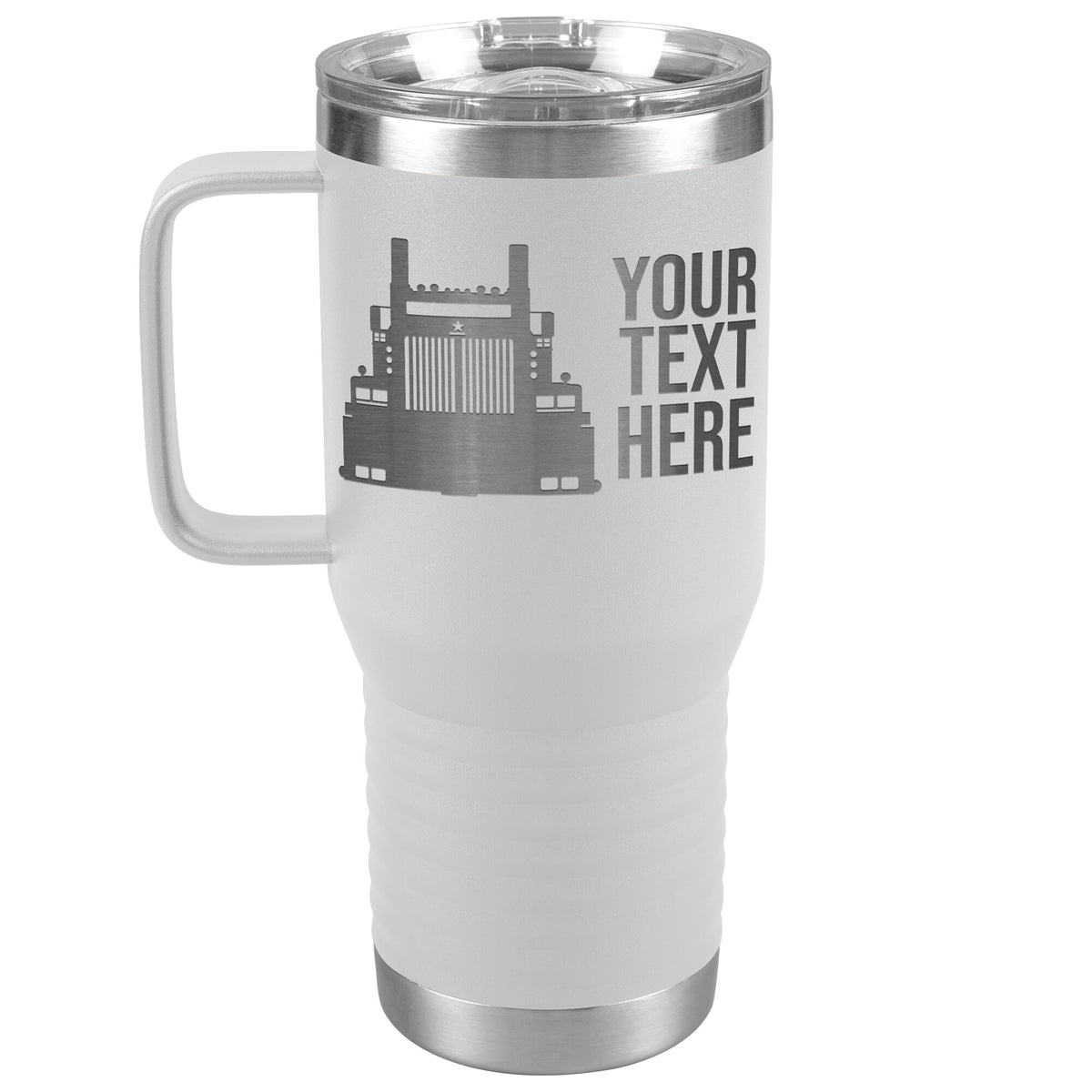 Western Star Your Text Here 20oz Handle Tumbler Free Shipping