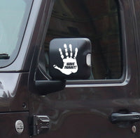 Jeep - Driver and Passenger Side -  Wave Dammit - Vinyl Decal - Free Shipping
