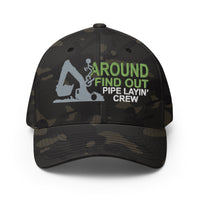 Pipe Layin' Crew - Fitted Embroidered Hat - Free Shipping