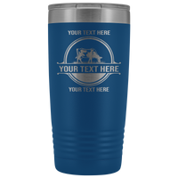 Holstein Dairy Cow Your Text Here 20oz. Tumbler Free Shipping