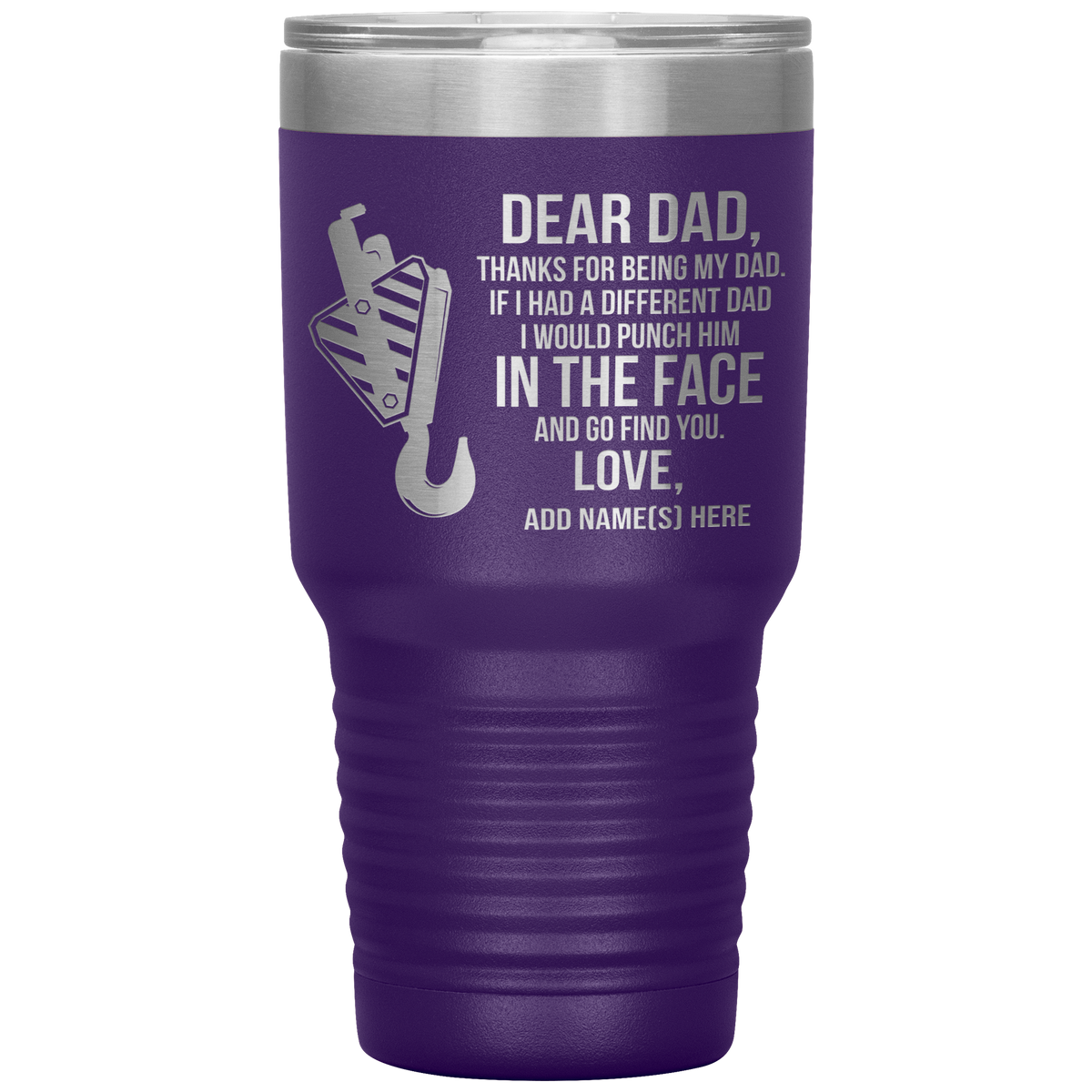 Dear Dad Thank You for Sharing Your DNA We're Both Fabulous 14 oz Stai