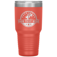 Bull Rider Cowboy Your Text Here 30oz Tumbler Free Shipping