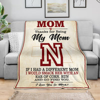 To My Amazing Nebraska Mom - Fleece or Sherpa Blanket -Free Shipping