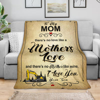 To My Mom - Mother's Love - Your Son - Excavator - Free Shipping
