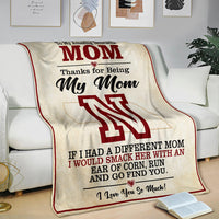 To My Amazing Nebraska Mom - Fleece or Sherpa Blanket -Free Shipping
