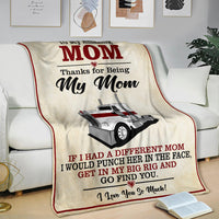 To My Amazing Mom - Fleece - Sherpa Blanket - Kenworth W900 - Free Shipping