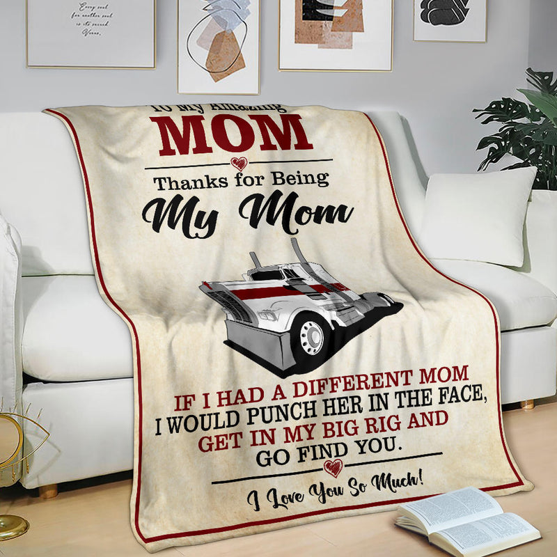 To My Amazing Mom - Fleece - Sherpa Blanket - Kenworth W900 - Free Shipping
