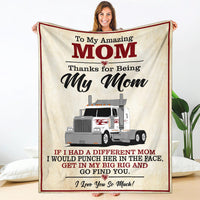 To My Amazing Mom - Fleece - Sherpa Blanket - Western Star - Free Shipping