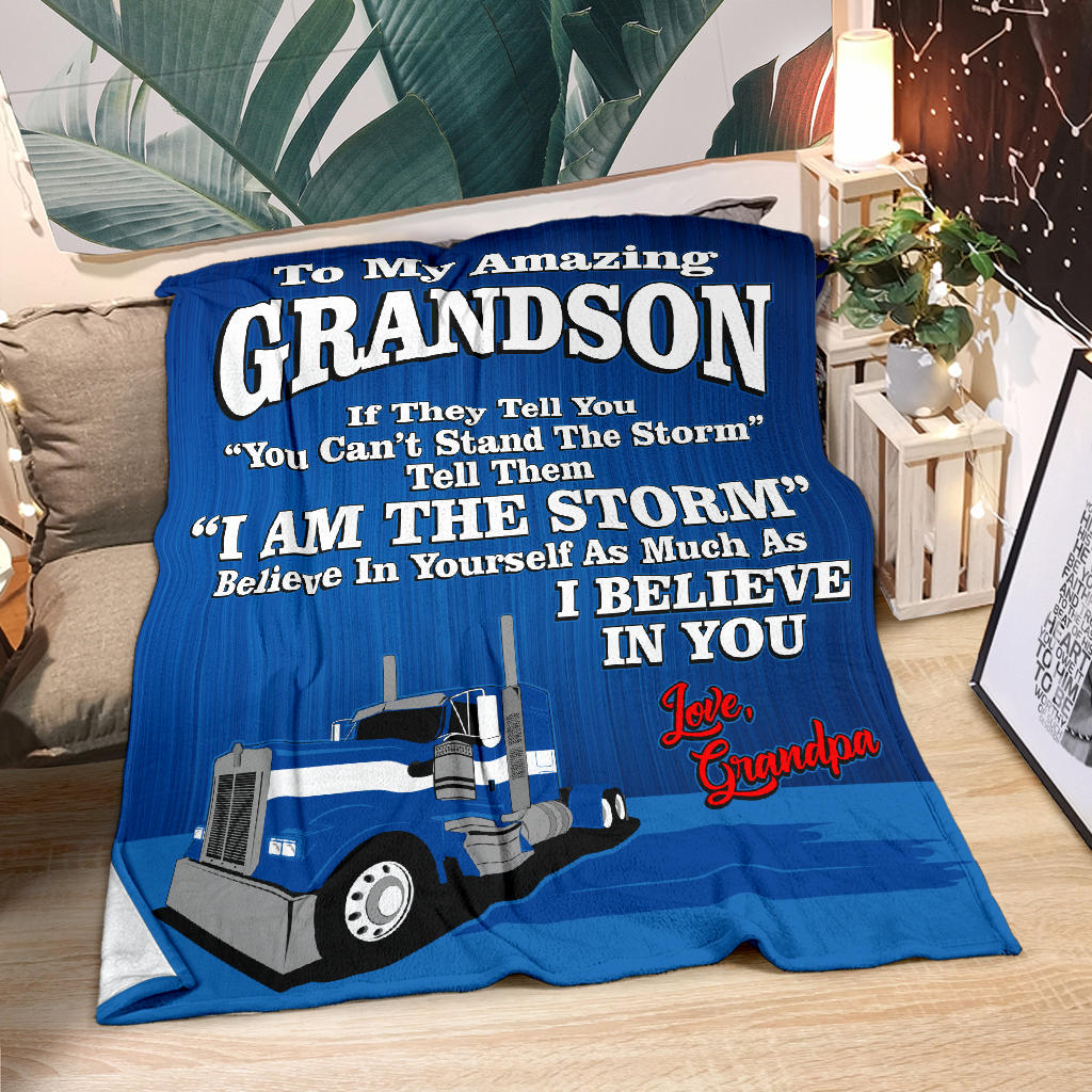 To My Amazing Grandson - Love Grandpa - Kenworth - Free Shipping