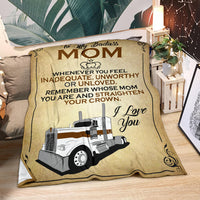 To My Badass Mom - Straighten Your Crown - Kenworth W900 - Free Shipping