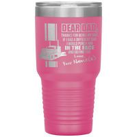 Dear Dad Pete Your Name(s) 30oz Tumbler Free Shipping
