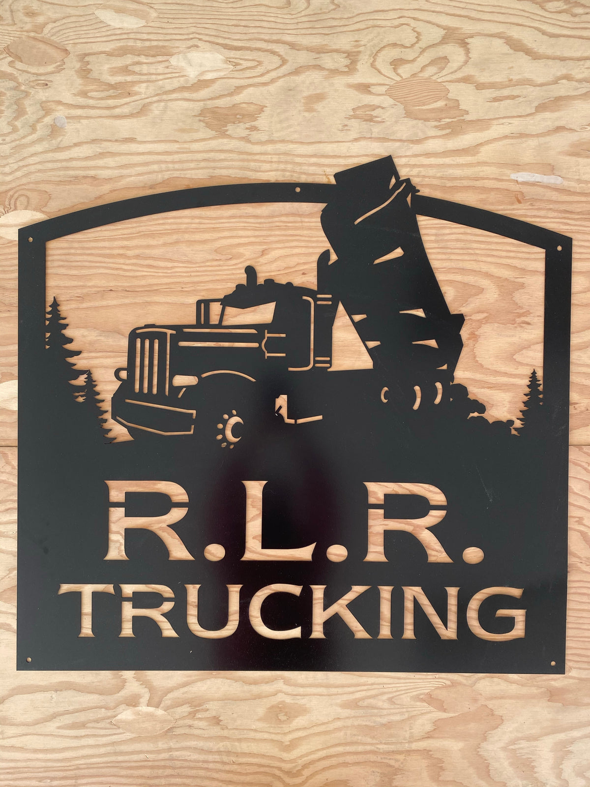Dump Truck Pete - Your Text Here - Metal Wall Art  - Free Shipping