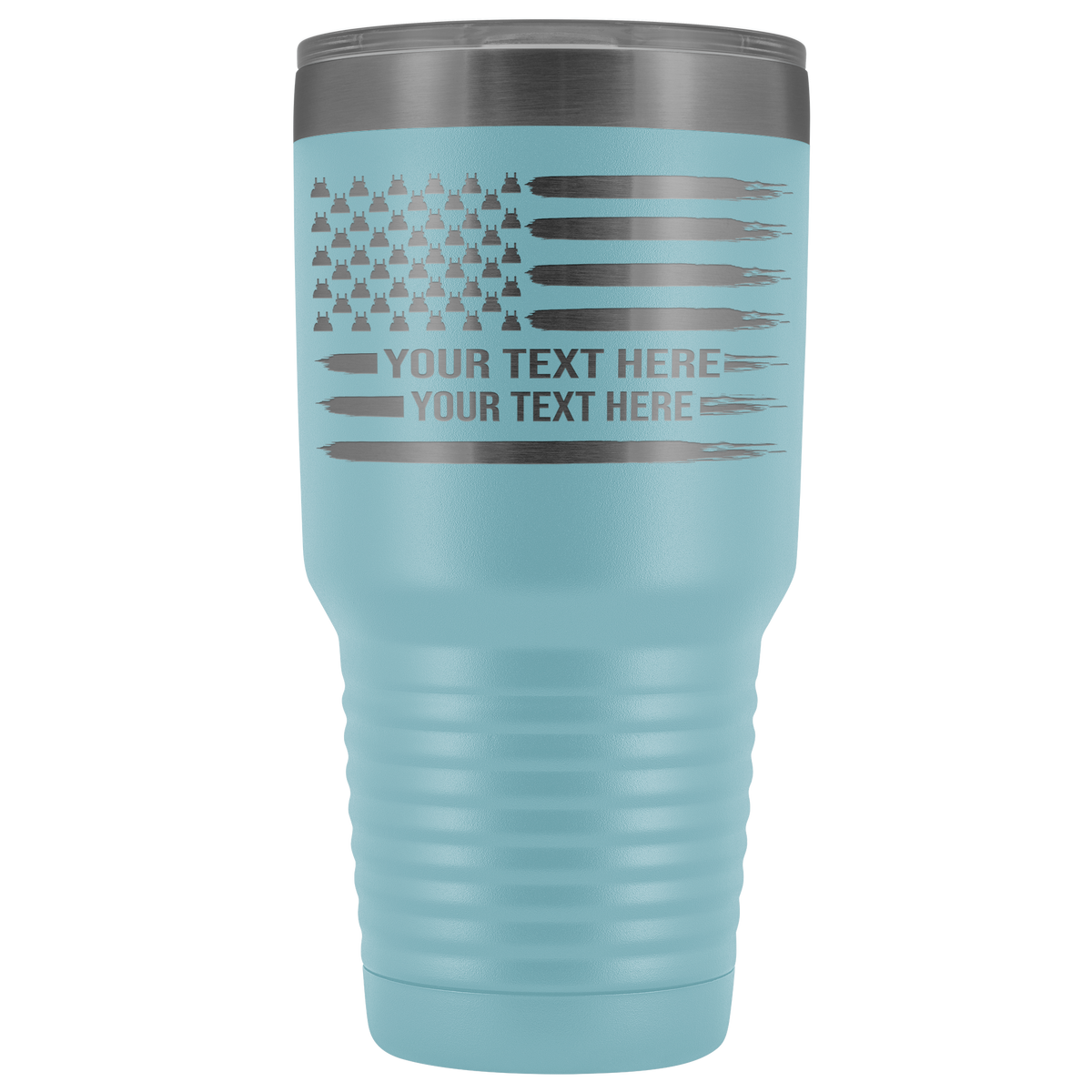 Pete Stars American Flag Your Text Here 30oz Tumbler Free Shipping