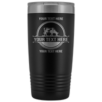 Holstein Dairy Cow Your Text Here 20oz. Tumbler Free Shipping