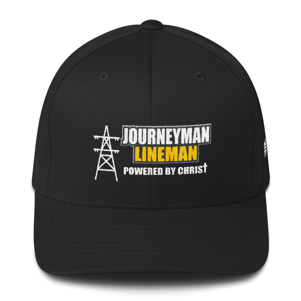 Journeyman Lineman Powered by Christ Flexfit Hat Free Shipping