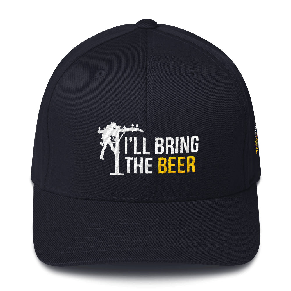 Lineman I'll Bring The Beer and The Bail Money Flexfit Hat Free Shipping