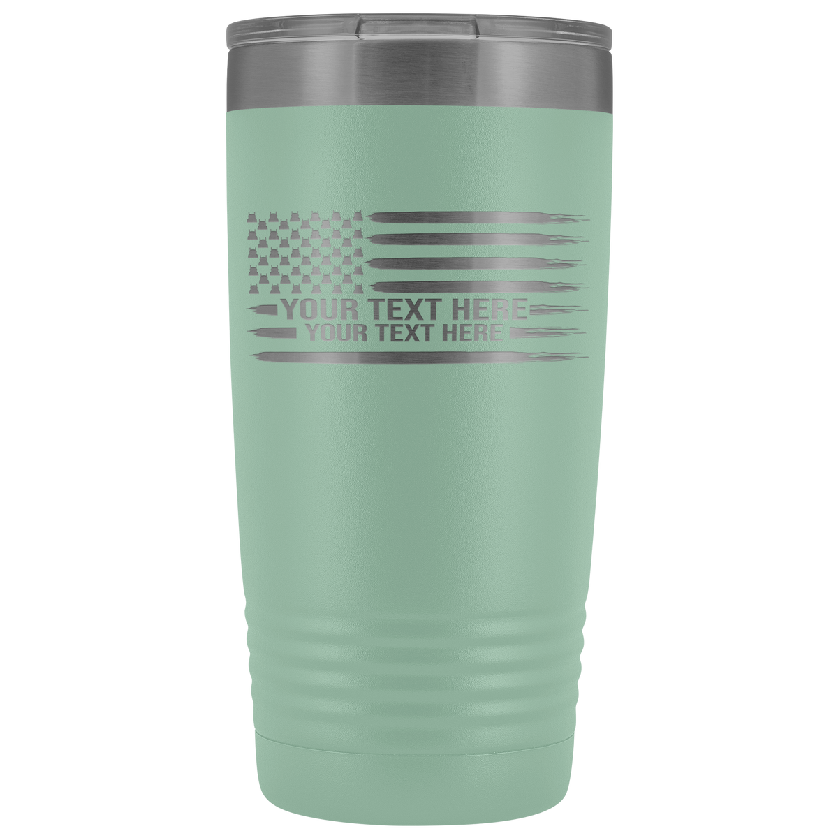 KW Stars American Flag Your Text 20oz Tumbler Free Shipping