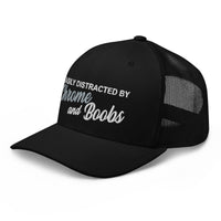 Easily Distracted by Chrome & Boobs - Embroidered Hat - Free Shipping