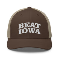 Beat Iowa - Embroidered - Mesh Snapback - Free Shipping