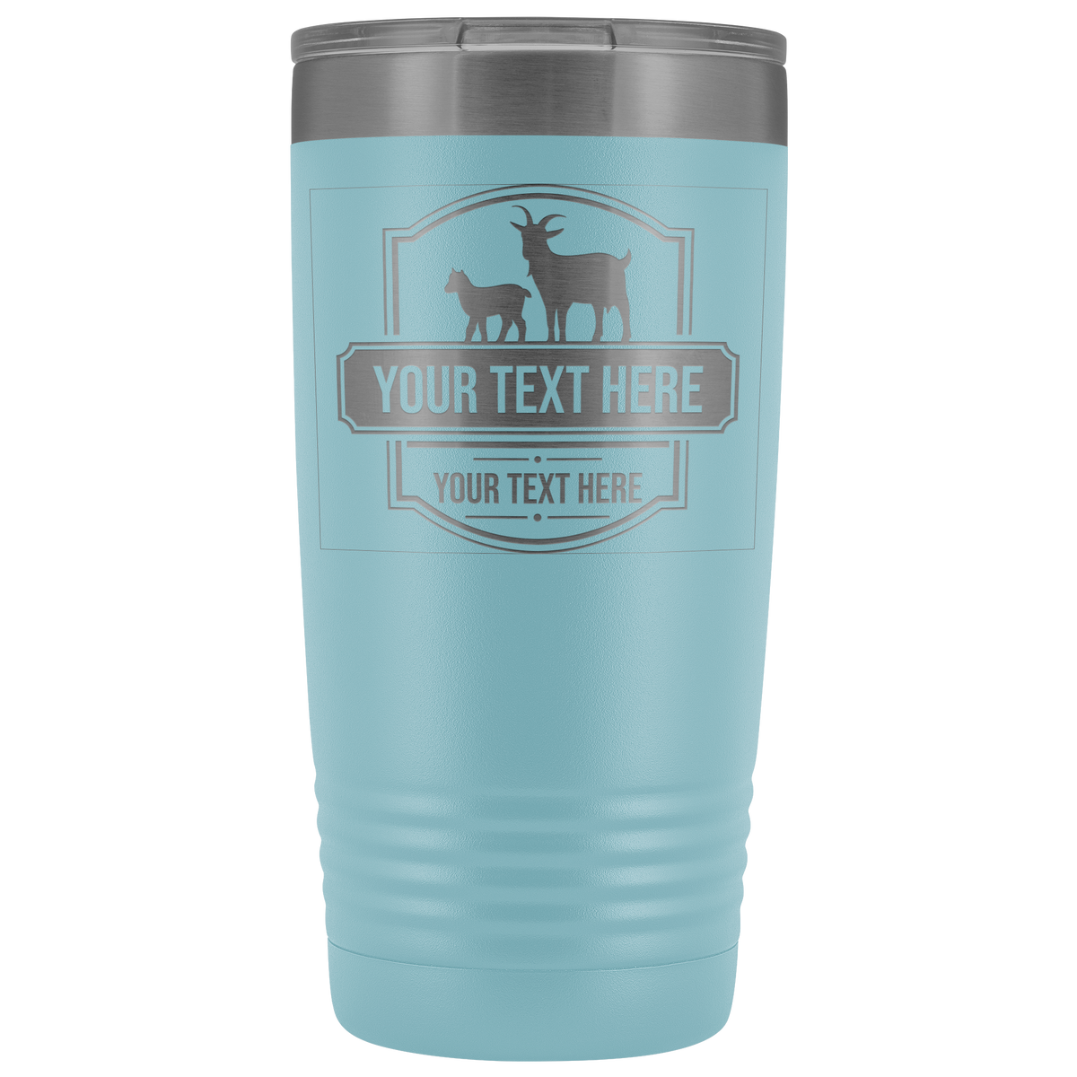Goat Family Your Text Here 20oz Tumbler Free Shipping