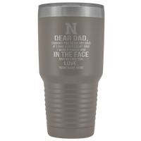 Dear Dad Initial N Your Name(s) 30oz Tumbler Free Shipping